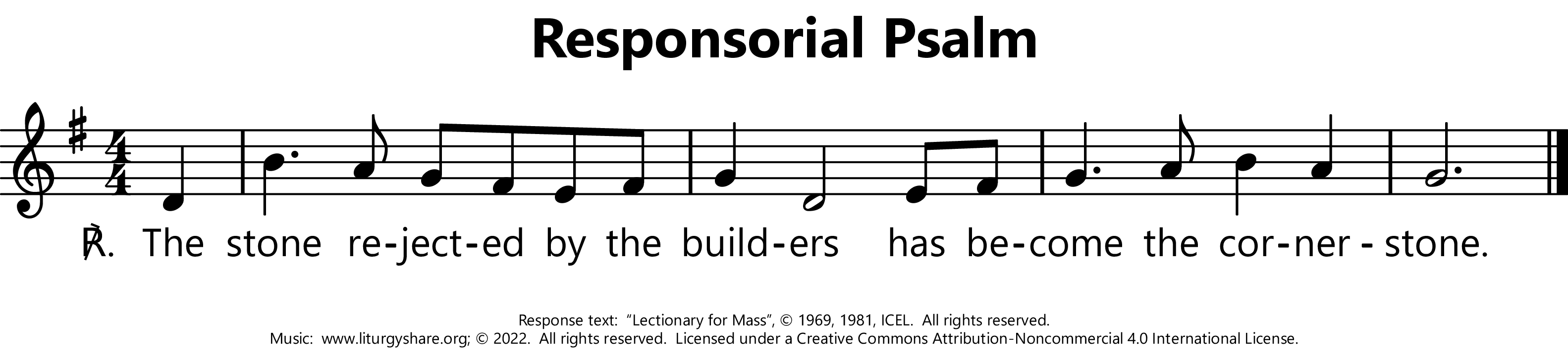 4th Sunday of Easter: Responsorial Psalm, Year B